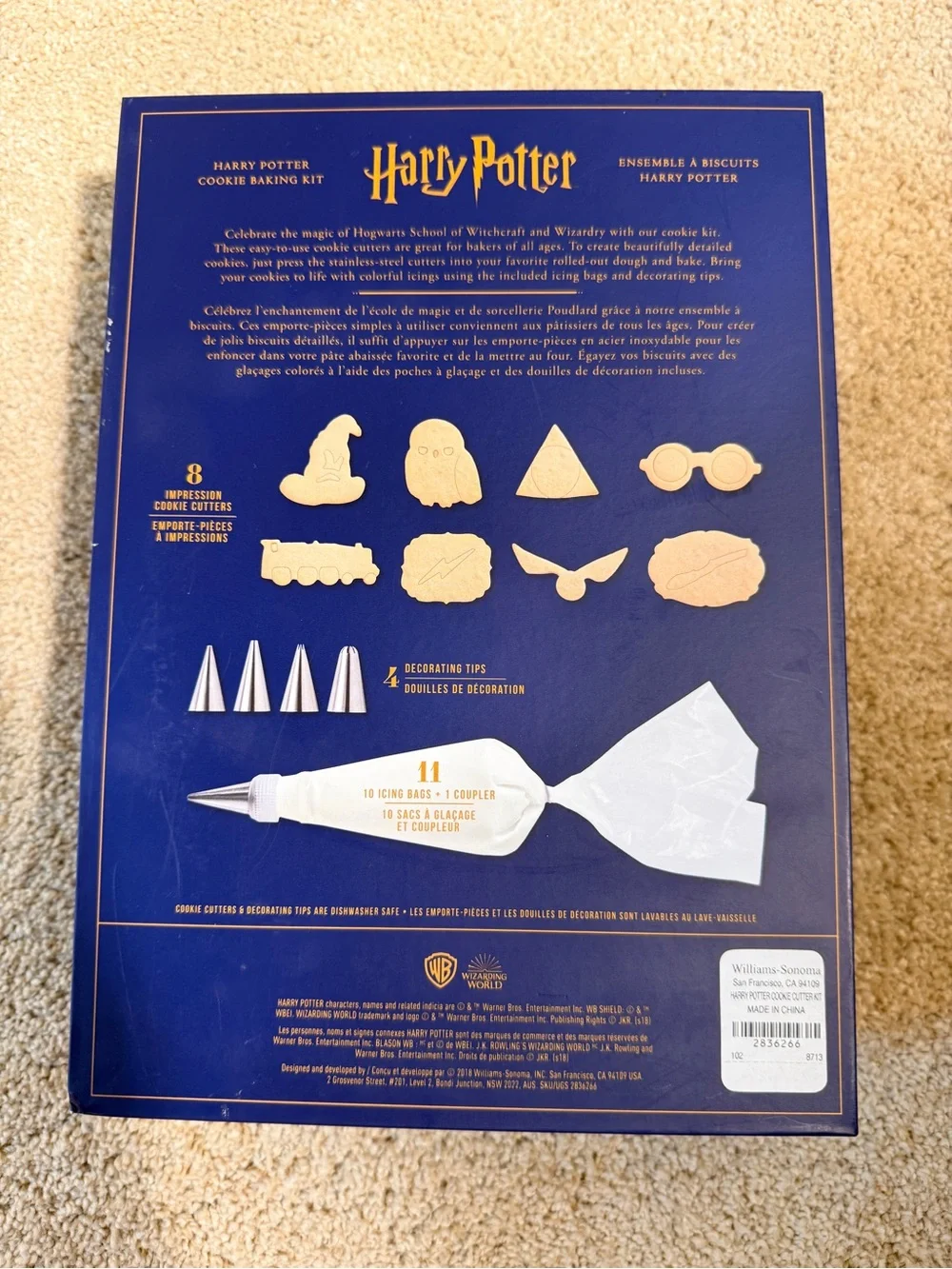 Warner Bros. Harry Potter Cookie Baking Kit - Blue and Gold